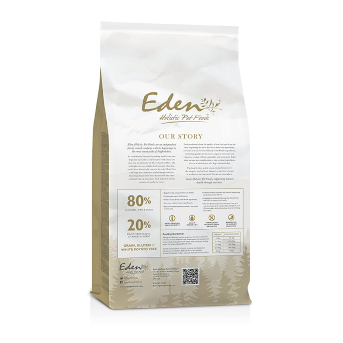 Eden 80/20 Original Cuisine Dry Dog Food Small Kibble - 12kg_1